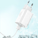 BASEUS CCALL-BX02 Quick Charge 3.0 cestovní USB nabíječka 24W, bílá