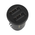 BASEUS CCALL-ML01 Mini duální autonabíječka, 2x USB s výkonem 15W, černá