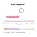 STOYOBE AP-ONE Silikonový grip/držák pro Apple Pencil 1/2, Huawei M-Pencil, bílý