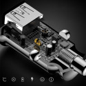 BASEUS CCALL-ML01 Mini duální autonabíječka, 2x USB s výkonem 15W, černá