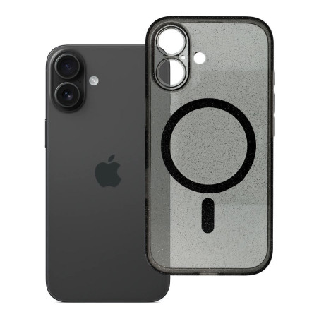Kryt Clear Mag Cover Glitter pro iPhone 16 MagSafe