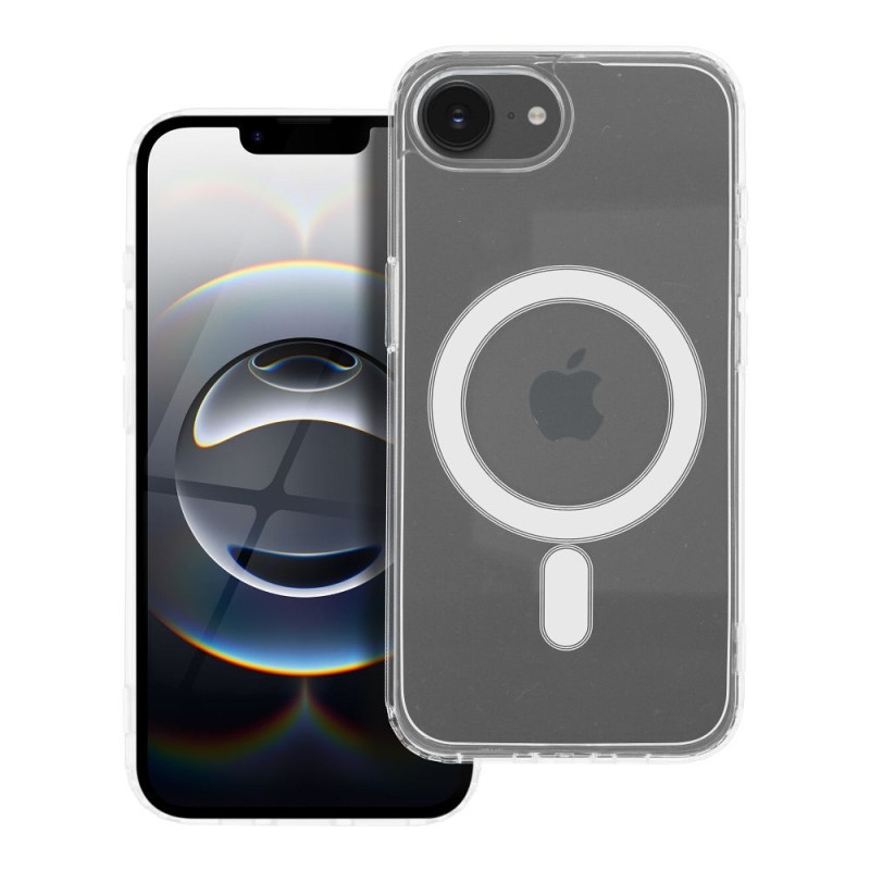 Kryt CLEAR MAG COVER (MID) MagSafe pro iPhone 16e - průhledný