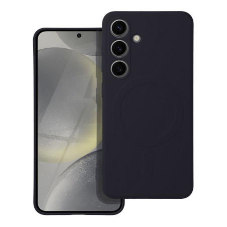 Kryt SILICONE MAG COVER pro Samsung Galaxy S24 MagSafe černý