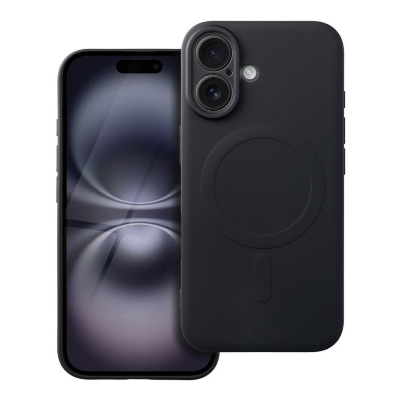 Kryt SILICONE MAG COVER MagSafe pro iPhone 16 - černý