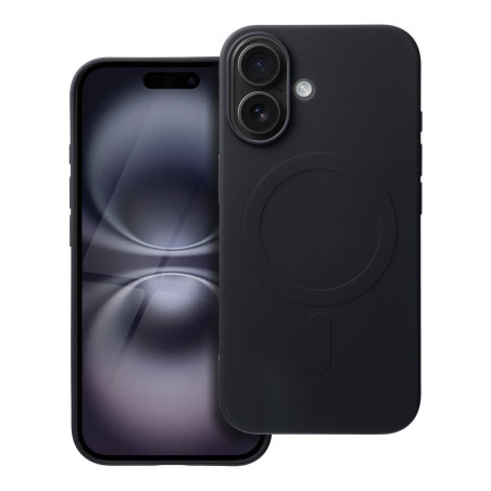 Kryt SILICONE MAG COVER MagSafe pro iPhone 16 - černý