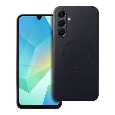 Kryt SILICONE MAG COVER pro Samsung Galaxy A16 - černý, MagSafe