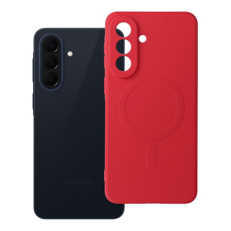 Kryt SILICONE MAG COVER MagSafe pro Samsung Galaxy A57 - červený