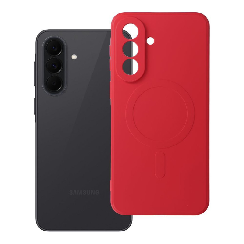 Kryt SILICONE MAG COVER MagSafe pro Samsung Galaxy A37 - červený