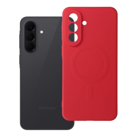 Kryt Silicone Mag Cover MagSafe pro Samsung Galaxy A37 - červený