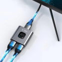 Tech-Protect HB07 – HDMI HUB 2v1, 4K/60Hz, šedý