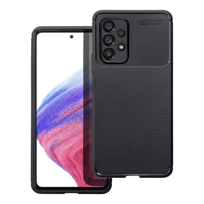 Kryt CARBON PREMIUM pro Samsung Galaxy A54 5G - černý