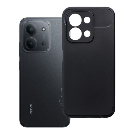 Kryt Carbon Premium pro Xiaomi Redmi 15C - černý