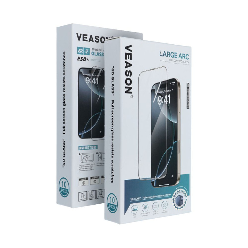 Ochranné sklo Veason 6D PRO GLASS SET 10in1 pro Samsung Galaxy A18 / A17 4G / A17 5G / A16 4G / A16 5G / M16 5G - černé