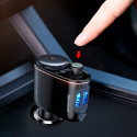 BASEUS CCALL-RH01 Autonabíječka, Bluetooth MP3 transmiter a handsfree s 2x USB, černý