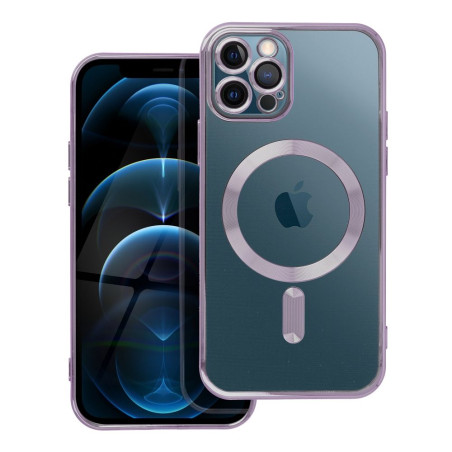 Kryt Electro Mag Cover MagSafe pro iPhone 12 Pro - fialový