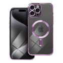 Kryt Electro Mag Cover pro iPhone 15 Pro Max fialový