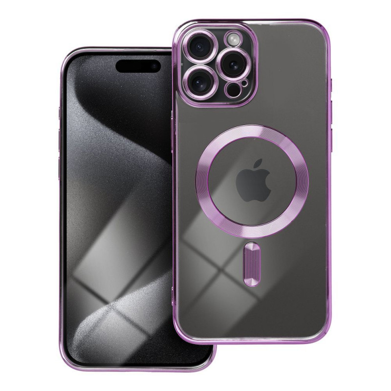 Kryt ELECTRO MAG COVER MagSafe pro iPhone 15 Pro Max (6,7") - fialový