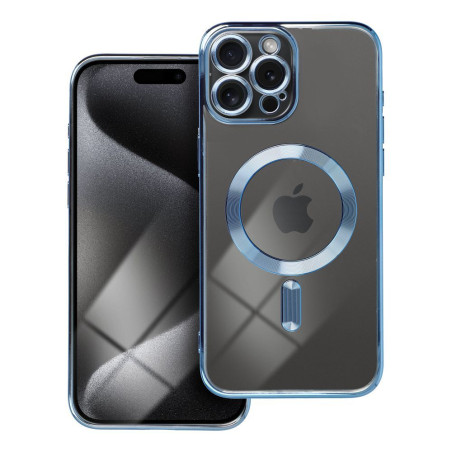 Kryt Electro Mag Cover MagSafe pro iPhone 15 Pro Max – modrý