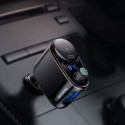 BASEUS CCALL-RH01 Autonabíječka, Bluetooth MP3 transmiter a handsfree s 2x USB, černý