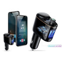 BASEUS CCALL-RH01 Autonabíječka, Bluetooth MP3 transmiter a handsfree s 2x USB, černý