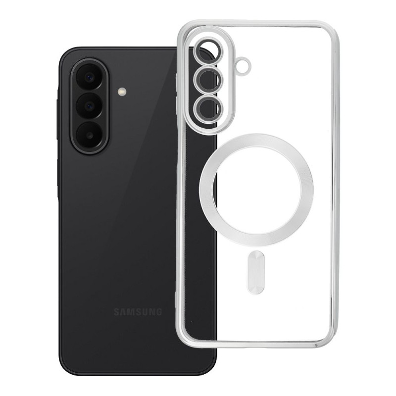 Kryt ELECTRO MAG COVER MagSafe pro Samsung Galaxy A27 - stříbrný