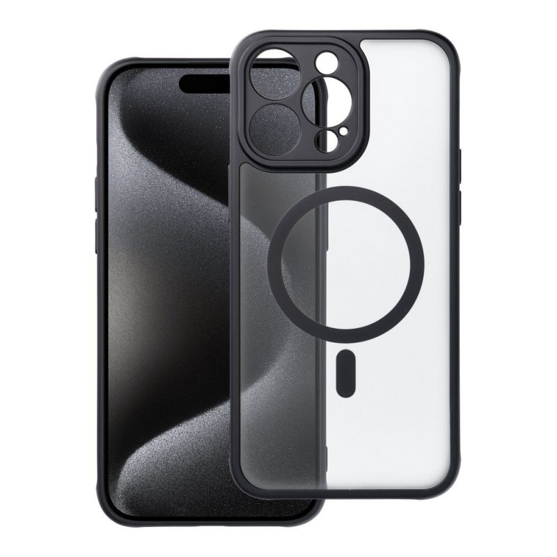 Kryt FULL MATTE MAG COVER MagSafe pro iPhone 15 Pro Max (6,7") - černý
