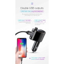 BASEUS CCALL-RH01 Autonabíječka, Bluetooth MP3 transmiter a handsfree s 2x USB, černý