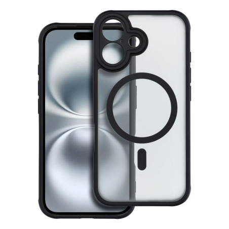 Kryt Full Matte Mag Cover pro iPhone 16 - černý