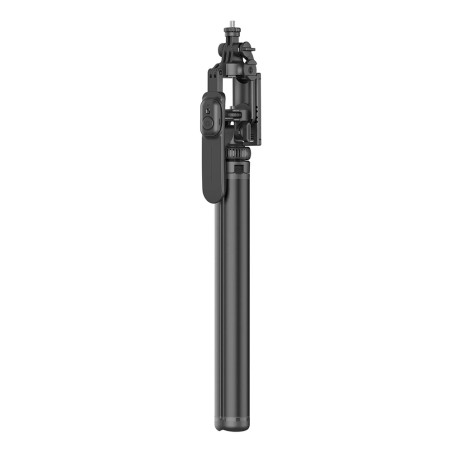 TECHSUIT C05 Ultra dlouhá selfie teleskopická tyč 205cm se stativem (tripod) a Bluetooth, černá
