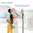 TECHSUIT C05 Ultra dlouhá selfie teleskopická tyč 205cm se stativem (tripod) a Bluetooth, černá