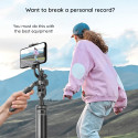 TECHSUIT C05 Ultra dlouhá selfie teleskopická tyč 205cm se stativem (tripod) a Bluetooth, černá
