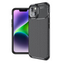 TECHSUIT CarbonFibre kryt pro iPhone 14, černý
