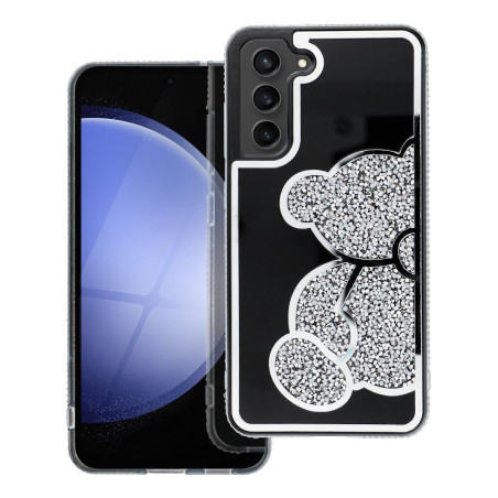 Kryt Teddy Bear pro Samsung Galaxy A56 5G - stříbrný