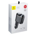 BASEUS CCALL-RH01 Autonabíječka, Bluetooth MP3 transmiter a handsfree s 2x USB, černý