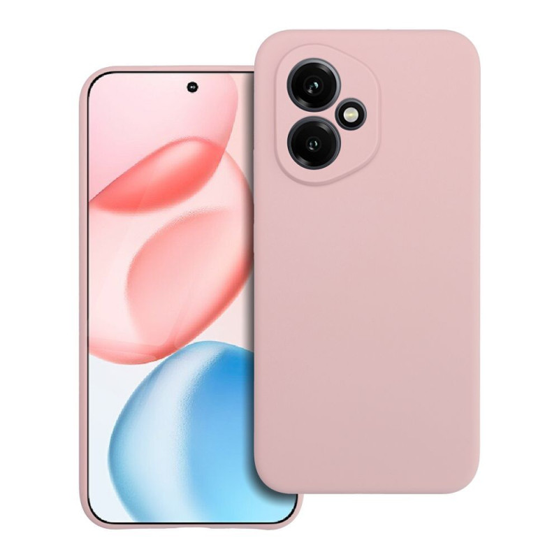 Kryt SILICONE 2 mm (ochrana kamery) pro Honor 400 5G - pudrově růžový