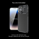 TECHSUIT CarbonFibre kryt pro iPhone 14, černý