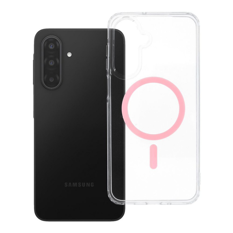 Kryt DROP GLUE COLORFUL RING MAG COVER MagSafe pro Samsung Galaxy A17 / A18 - růžový