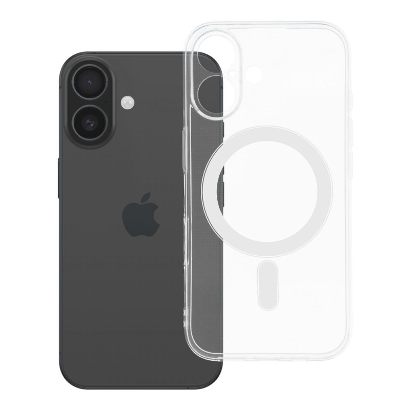 Kryt CLEAR CASE 2 mm MAG COVER MagSafe pro iPhone 16 - průhledný
