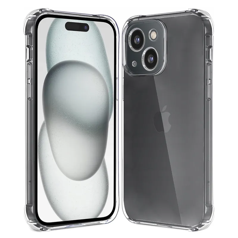 TECHSUIT Ultra odolný silikonový kryt Shockproof pro iPhone 15 - transparentní