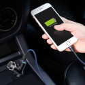 BASEUS CCALL-YX01 Duální autonabíječka Y-type, 2x USB + autozapalovač, černá