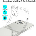 TECHSUIT Ultra odolný silikonový kryt Shockproof pro iPhone 15 - transparentní