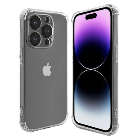 TECHSUIT Ultra odolný silikonový kryt Shockproof pro iPhone 15 Pro Max - transparentní