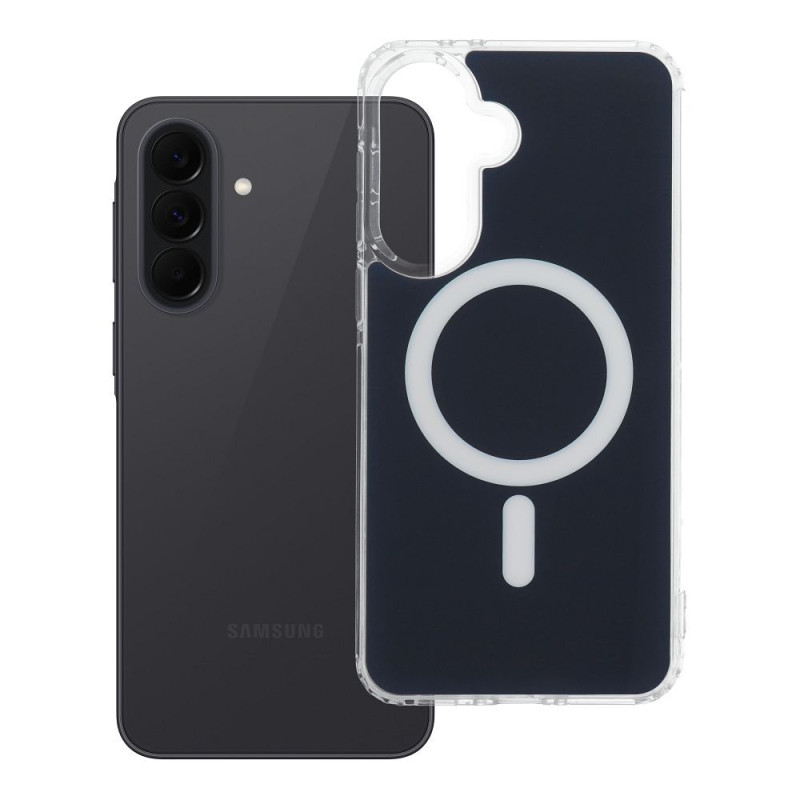 Kryt CLEAR FUSION MAG COVER MagSafe pro Samsung Galaxy A37 - tmavě modrý