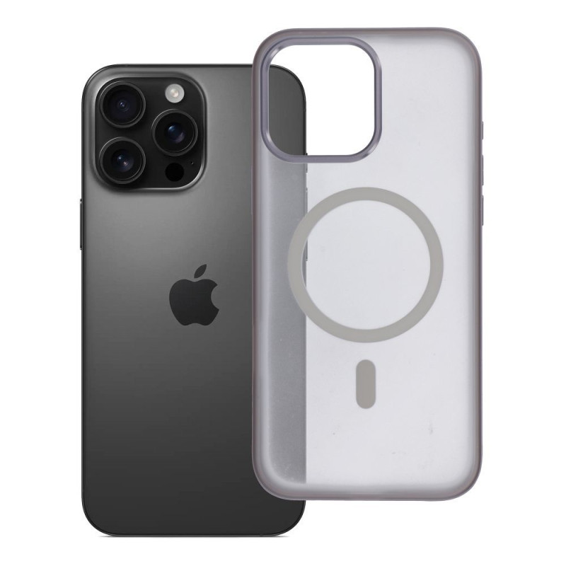 Kryt FLEXLINE MAG COVER MagSafe pro iPhone 16 Pro Max (6,9") - šedý