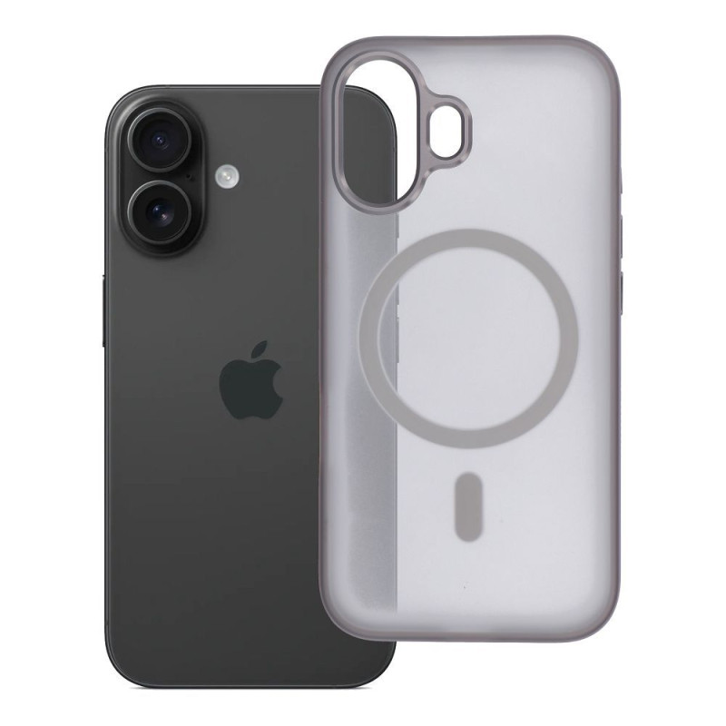 Kryt FLEXLINE MAG COVER MagSafe pro iPhone 16 - šedý