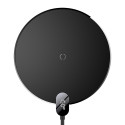 BASEUS CCED000001 Digital Led Display Gen2 Bezdrátová Qi nabíječka s USB-C konektorem, 15W, černá