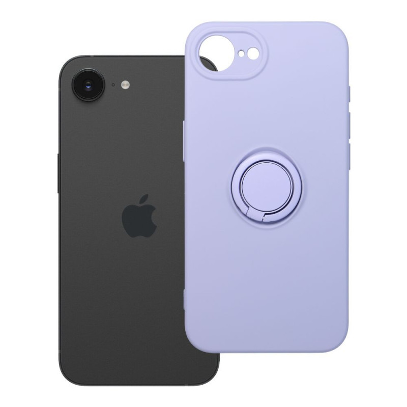 Kryt SILICONE RING pro iPhone 16e (SE 4 2025) / 17e - fialový