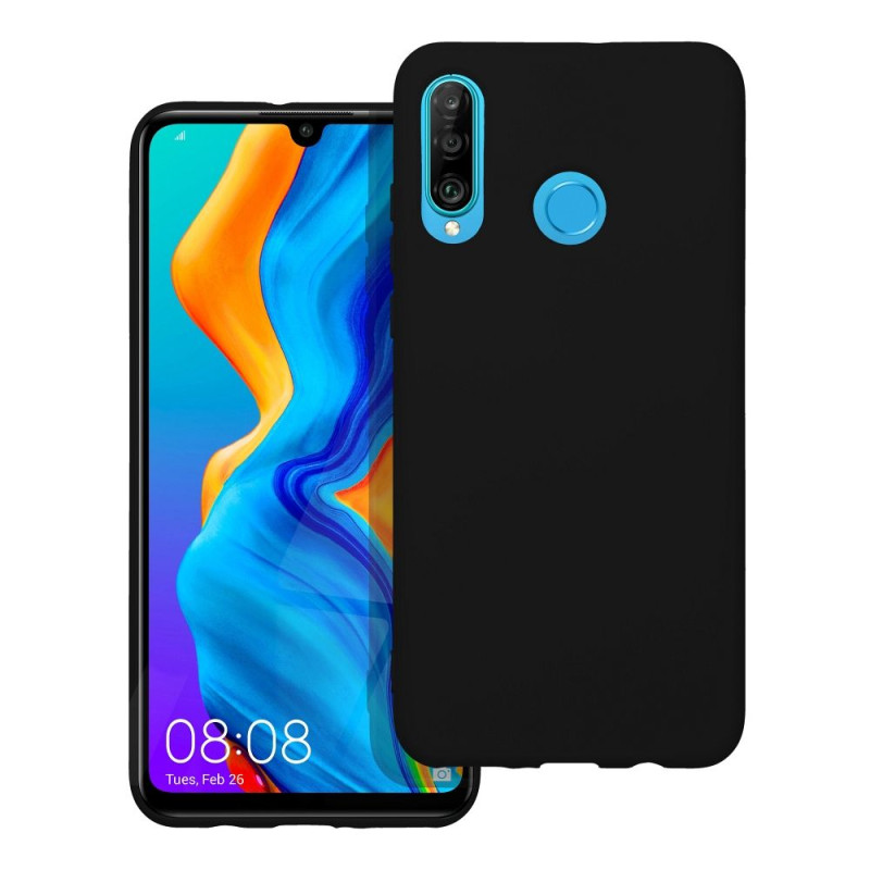 Kryt SILICONE pro Huawei P30 Lite - černý