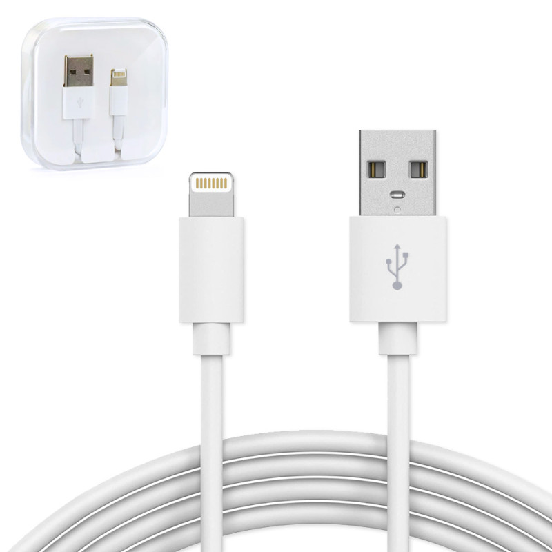 AG PREMIUM HD4 Kabel USB/Lightning pro Apple zařízení, délka 1m, bílý