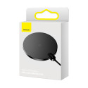 BASEUS CCED000001 Digital Led Display Gen2 Bezdrátová Qi nabíječka s USB-C konektorem, 15W, černá